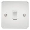 Knightsbridge FP2000PC FPAV2000PC Flat Plate 10A 1G 2 Way Switch-Polished Chrome