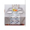 Farmhouse Table Runners 13x90inch ,Rustic Teal Table Runner for Kitchen Dining