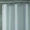 Catherine Lansfield Textured Stripe Shower Curtain Silver