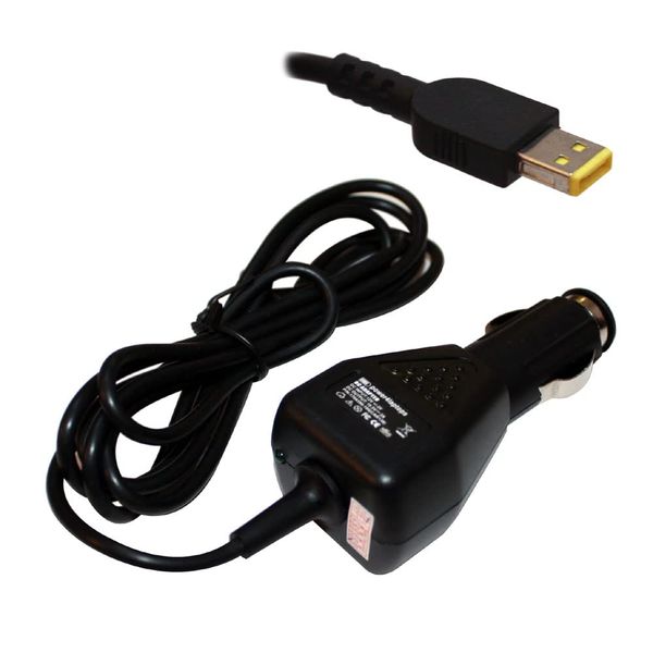 Power4Laptops DC Adapter Tablet Car Charger Compatible With Lenovo ThinkPad 10