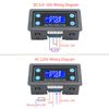 DROK Delay Relay Module, DC 6-30V Timer Relay 12V 24V 0.01s-9999min 50mA Digital Timer Cycle Delay Switch Module AC 220V Power On-Off Controller with LCD Display Switch Button Case