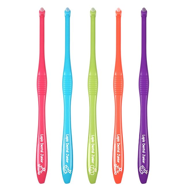 Lapis Dental LA-001 One Tuft Toothbrush for General Use - 6-Piece Set - Designed With the Help of Dentists-