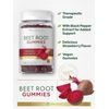 Beet Root Gummies | 60 Count | Vegan Strawberry Flavored | Non-GMO | by Carlyle 