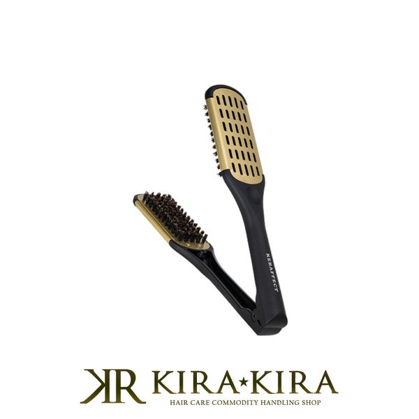 Kerafect Twin Brush Black &amp; Gold|keraffect Hair Brush Hair Brush Blow Brush Hair Comb Hair Styling Styling Hair Ring Curly Hair Hair Care Hair Care Salon Exclusive Beauty Salon Exclusive Beauty Salon Hairdresser