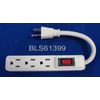 Electrical 3 Outlet POWER STRIP AC Wall Plug Electric Splitter with Power Switch