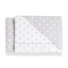 Italbaby 3 Piece Dotted Cot Sheet Set, Light Grey, Multi-Color, One Size