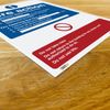 Fire Action Plan Sign - A5 1mm Rigid Plastic Sign - Fire Action Safety