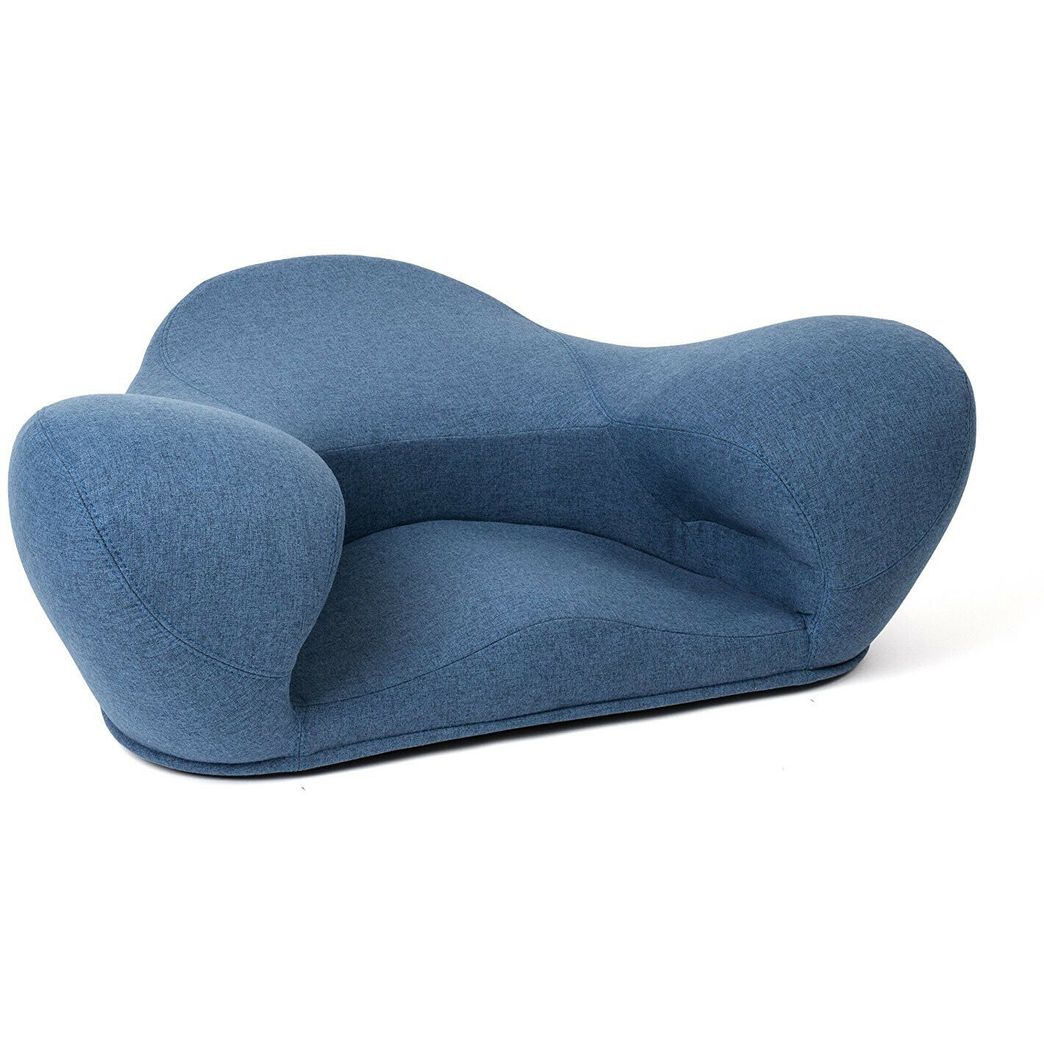 Alexia Meditation Seat Zen Yoga Ergonomic Chair Blue Angel Fabric D371-B638 