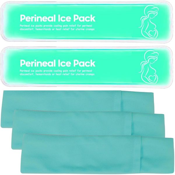 Reusable Perineal Cooling Pad for Postpartum and Hemorrhoid Pain Relief,Instant Perineal Cold Pack,Vaginial Ice Pack for Pain Relief (Color-Green)