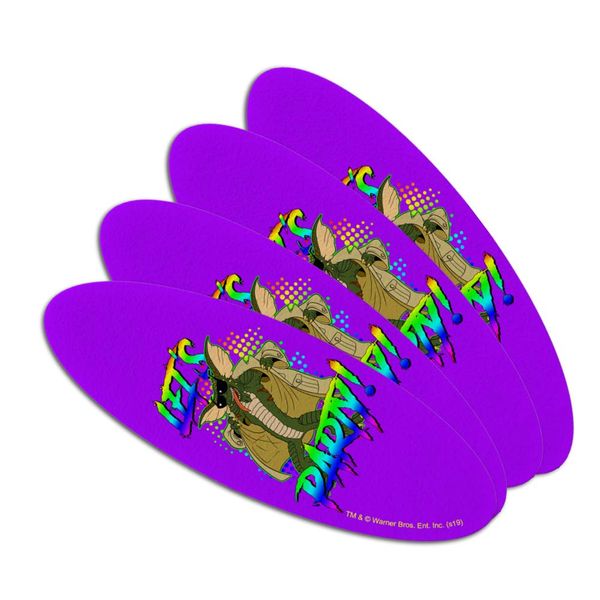 Gremlins Let's Party! Double-Sided Oval Nail File Emery Board Set 4 Pack