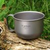 Lixada Titanium Coffee Cup, 500ml, Insulated, Lightweight, Durable, Outdoor Activities