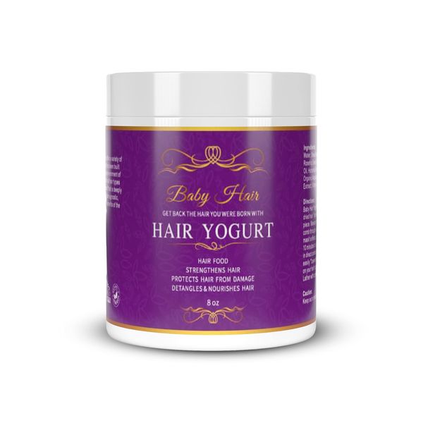 Baby Hair, Hair Yogurt, Best Moisturizing, Hair Growth Promoting, Naturally-Derived, 8oz