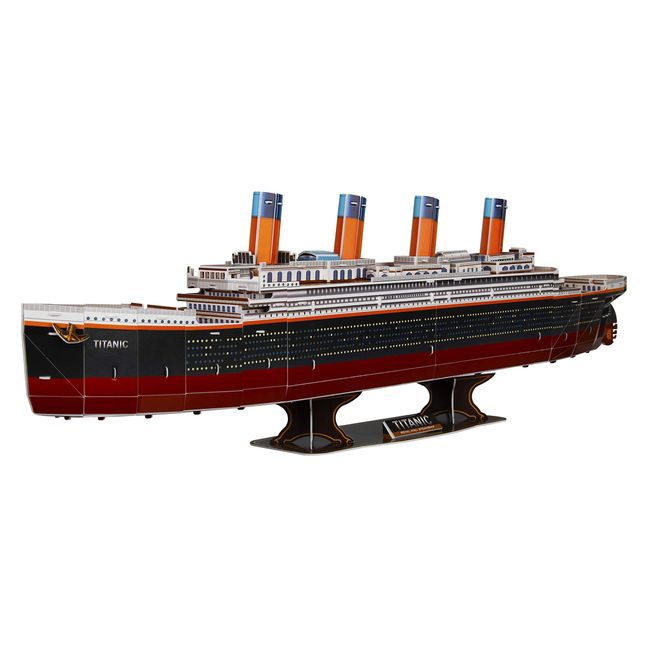 WISESTAR 32.2" L Large Titanic 3D Puzzles Model for Adults and Kids, 116PCS Sinking Cruise Boat Ship Play Model Game Toy Craft Kits, Educational Toy Birthday Gift for Boys Girls