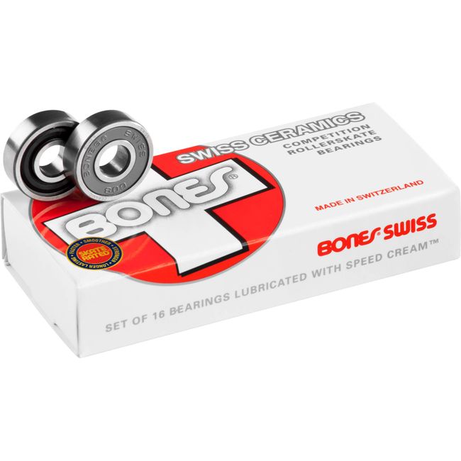 Bones Swiss Ceramics Bearings (8mm, 16 Pack)