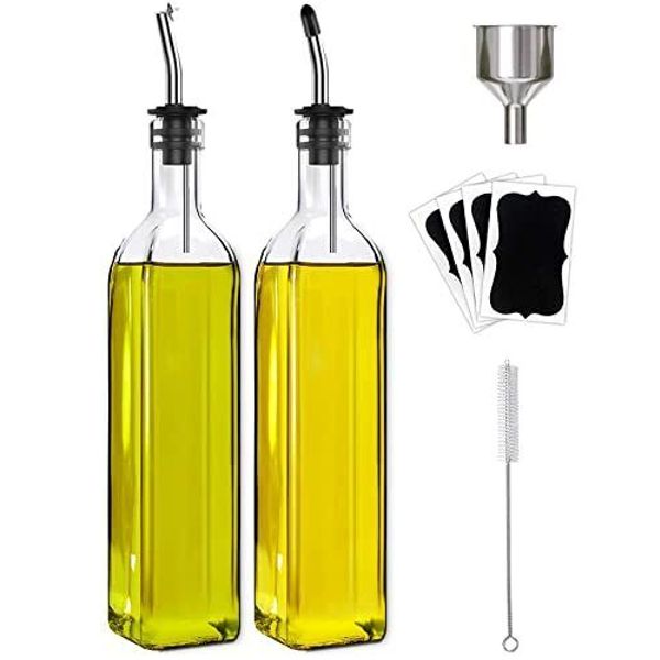 Olive Oil Dispenser Bottle 2 Pcs Glass Olive Oil Dispenser And Vinegar Dispenser