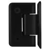 CRL P1N044MBL Matte Black Pinnacle 044 Series Wall Mount Offset Back Plate Hinge