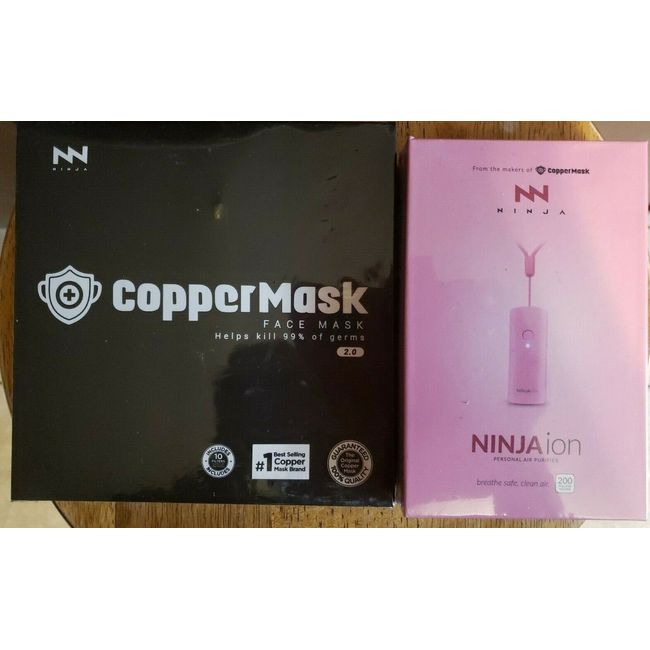 NINJA ION AIR PURIFIER LIMITED EDITION PINK and COPPERMASK