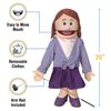25" Sarah, Peach Mom/Teacher, Full Body, Ventriloquist Style Puppet