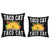 Tacocat Spelled Backward Is Tacocat Taco Cat Throw Pillow