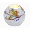 D&J Glassware Friendship Mini Globe Tea Light in a White Colour