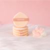 SIXPLUS Cat Claw Print Sponge Puff 2 Piece Drop Type Multi-functional Makeup Sponge Makeup Puff Cushion Fan Depuff Water Swelling Wet Both Sides Soft, Absorbent, Durable, Skin Color