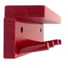 MWCSPORTS Baseball Bat Display Rack Wall Mount Red 3 Bats 2 Balls Holder