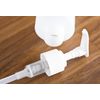 Clear Natural Large Refillable Plastic Squeeze Bottle with White Lotion Pump Dispenser 8 oz - (12 Pack)