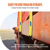 Truck Straps 4"x30' Winch Strap with Flat Hook for Towing 10 Pack Yellow