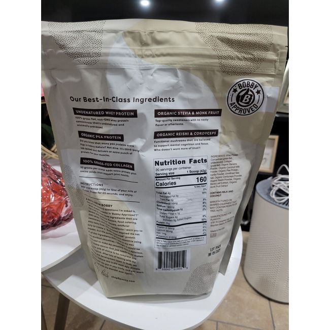 FlavCity Vanilla Protein Smoothie Whey Protein Powder Gluten Free