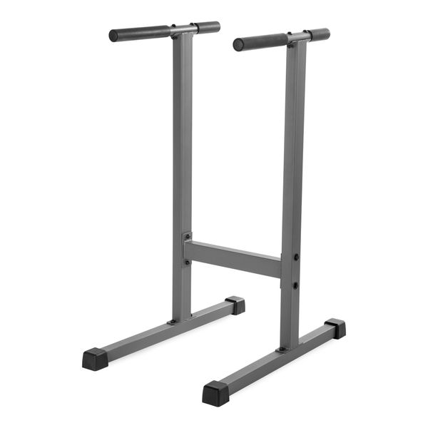 XMark Dip Station 500 lb. Weight Capacity Uniquely Engineered Angled Uprights Accommodate Men and Women XM-4443