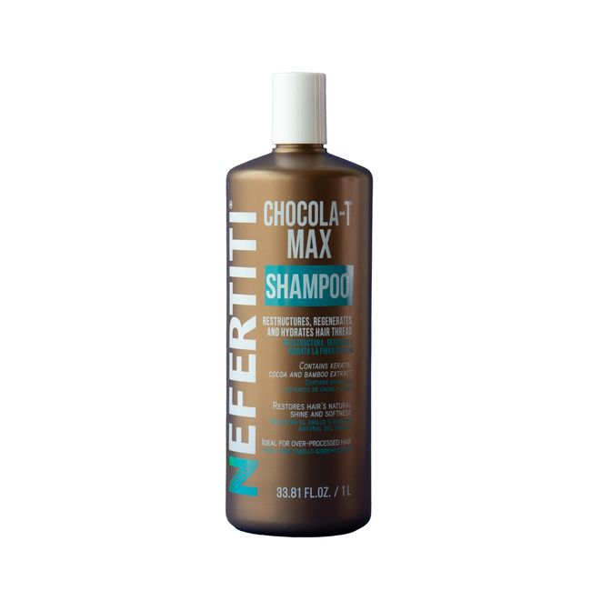 Nefertiti Shampoo Chocolat-T Max 1L with Keratin and Cacao Extract