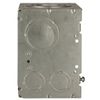 Raco 260 Electrical Box, 66.7 Cu In, Data Box Type, 2 Gangs, Steel, Square Shape