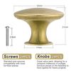 TsunNee 24PCS Vintage Cabinet Knobs, Chic Drawer Knobs, Antique Brass Kitchen Cupboard Handles, 30mm Round Furniture Door Knobs
