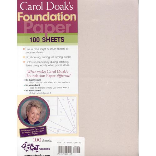 Carol Doak's Foundation Paper, 8.5-x-11-inch