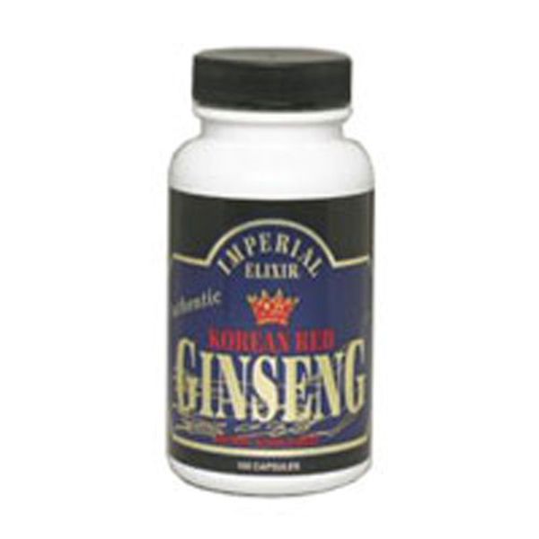 Korean Red Ginseng  100 Caps By Imperial Elixir / Ginseng Company