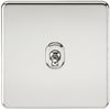 Knightsbridge Screwless 10A 1G Intermediate Toggle Switch - Polished Chrome