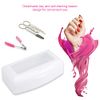 Nail Art Tools Tray Sterilizer, Plastic Clean Sterilizing Storage Box, Sterilizer Pot, Clean Jar, Sterilization Box Disinfection Container Manicure Accessories for Salon
