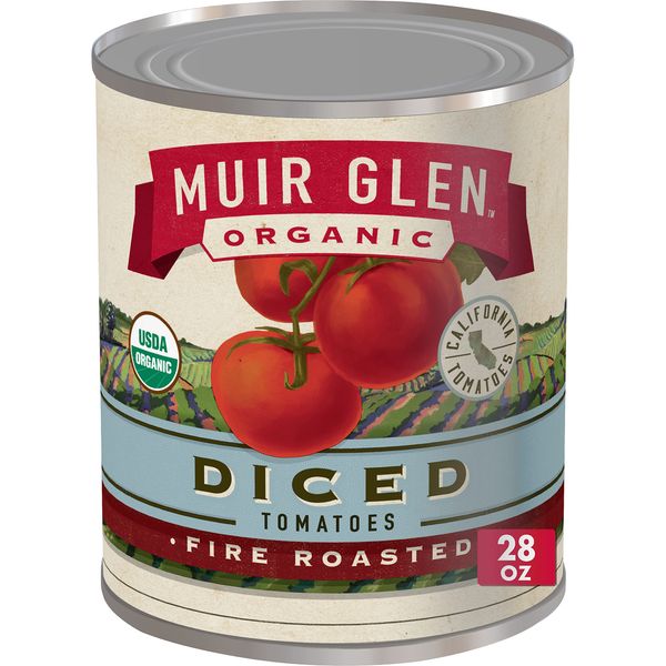 Muir Glen Organic Diced Fire Roasted Canned Tomatoes, 28 oz.