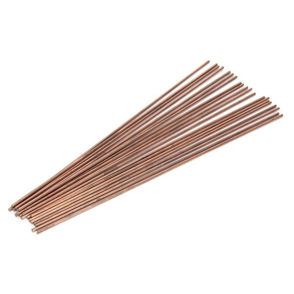 20Pcs Welding Rods Round Phosphor Copper Welder Rod Durable Welding Supplies for Air Refrigerators and Conditioners Copper Tubes Welding