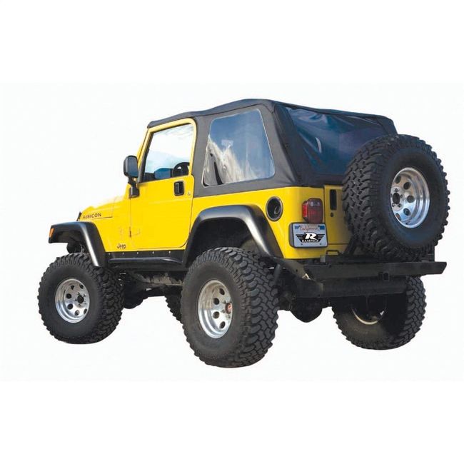 RAMPAGE PRODUCTS 109535 Frameless Trail Top for 1997-2006 Jeep Wrangler TJ, Black Diamond w/Tinted Windows