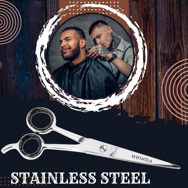 OCBA Professional Hairdressing Scissors Barber Haircut Scissors Premium Stainless Steel Razor Sharp Hair Cutting Shears for Barbers, Men, Women and Children