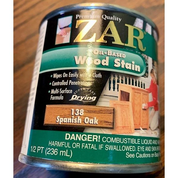 ZAR Interior Stain 138 SPANISH OAK   1/2 Pint