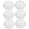 CorningWare Stovetop A-1-PC 1.5 Quart Square White Plastic Lid - 6 Pack