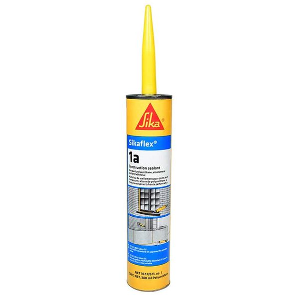 Sikaflex 1A Polyurethane Premium Grade High Performance Elastomeric Sealant, 10.3 fl oz Capacity, Black