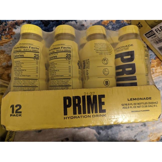 Prime Hydration single Lemonade bottle SOLD OUT EXCLUSIVE LOGAN & KSI NEW  FLAVOR