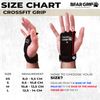 BEAR GRIP - Crossfit Grip (MicroFibre Black 2 Hole, XL)