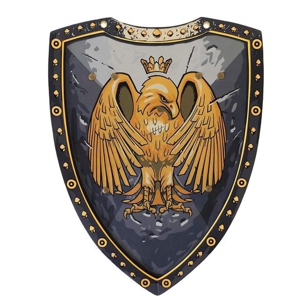 Liontouch Golden Eagle Knight Shield | Medieval Pretend Play Foam Toy for Children with Eagle Theme | Safe Weapon & Battle Accessory for Kid’s Dress Up & Costumes