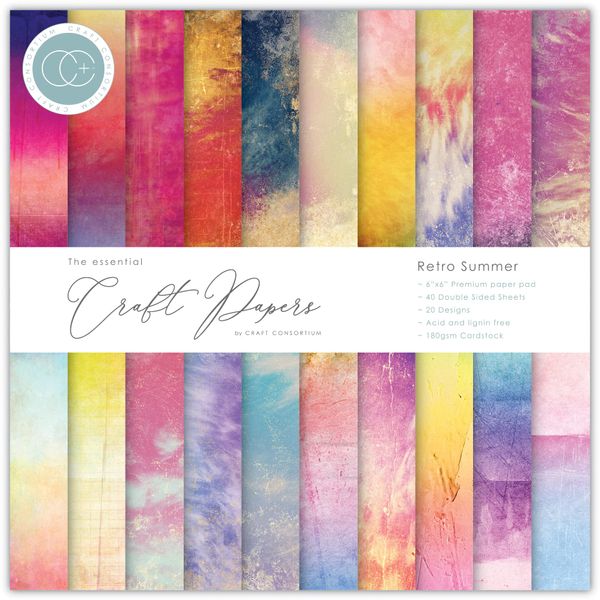 The Essential Craft Papers - Retro Summer 6"x6"