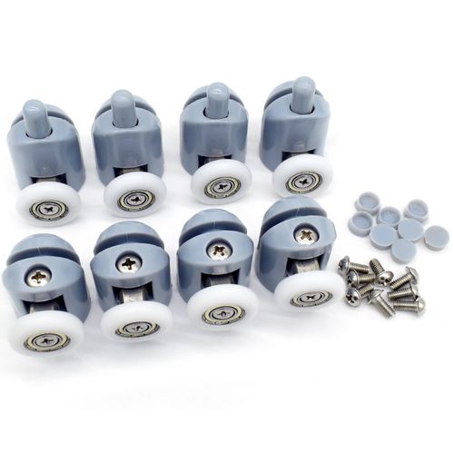 8 Shower Door Rollers Wheels Runners Pulley Roller (25MM)