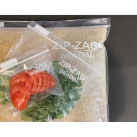 Zip-Zag BLACK 50 Half Pound Bags - Airtight Bags, Resealable, Reusable,  Anti-Puncture, Washable, Food Safe, Treated for no Static, for Dry Herbs  and